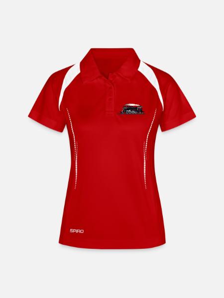 Railway Graphic - Women's Polo breathable - white/navy