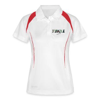 Jungle Mood Tropical Lettering - Women's Polo breathable - white/navy - Front