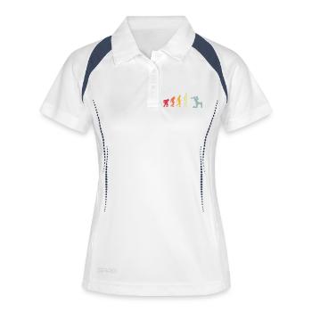 Funny Cricketer Cricket Sports Sayings - Women's Polo breathable - white/navy - Front