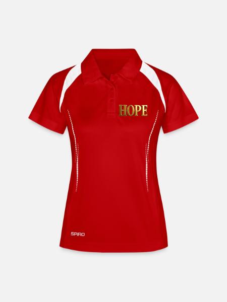 NEW -- Golden "Hope" - Classic Style. - Women's Polo breathable - white/navy