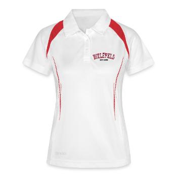 Bielefeld Fondée en 2005 - Polo respirant Femme - blanc/marine - Devant