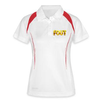 Golden Error Typography - Women's Polo breathable - white/navy - Front