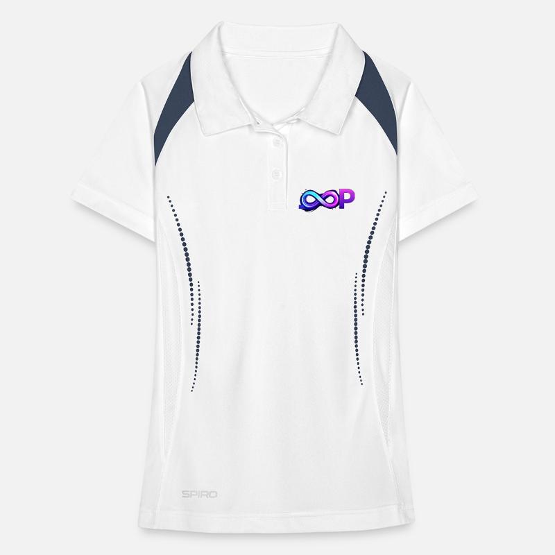 Neon Loop Unendlichkeit Frauen Polo atmungsaktiv