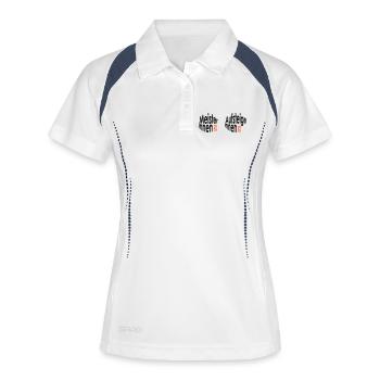 Champions and promoted women 2026 - Women's Polo breathable - white/navy - Front