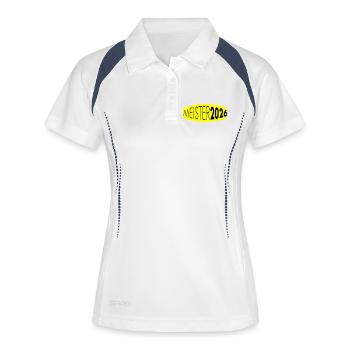 Kampioen 2026 Kampioenschap - Vrouwen polo ademend - wit/navy - Voor