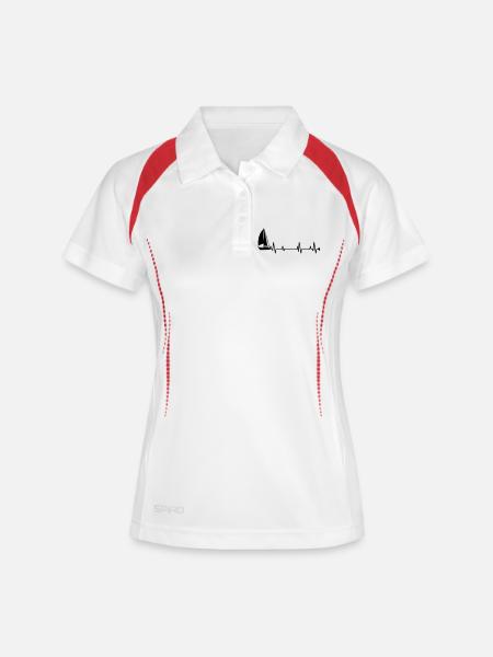 Sail - Women's Polo breathable - white/navy