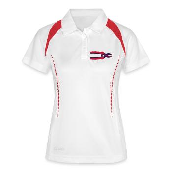 Pruning Shears Tool Garden Icon - Women's Polo breathable - white/navy - Front