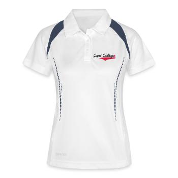 Super Collègue - Polo respirant Femme - blanc/marine - Devant