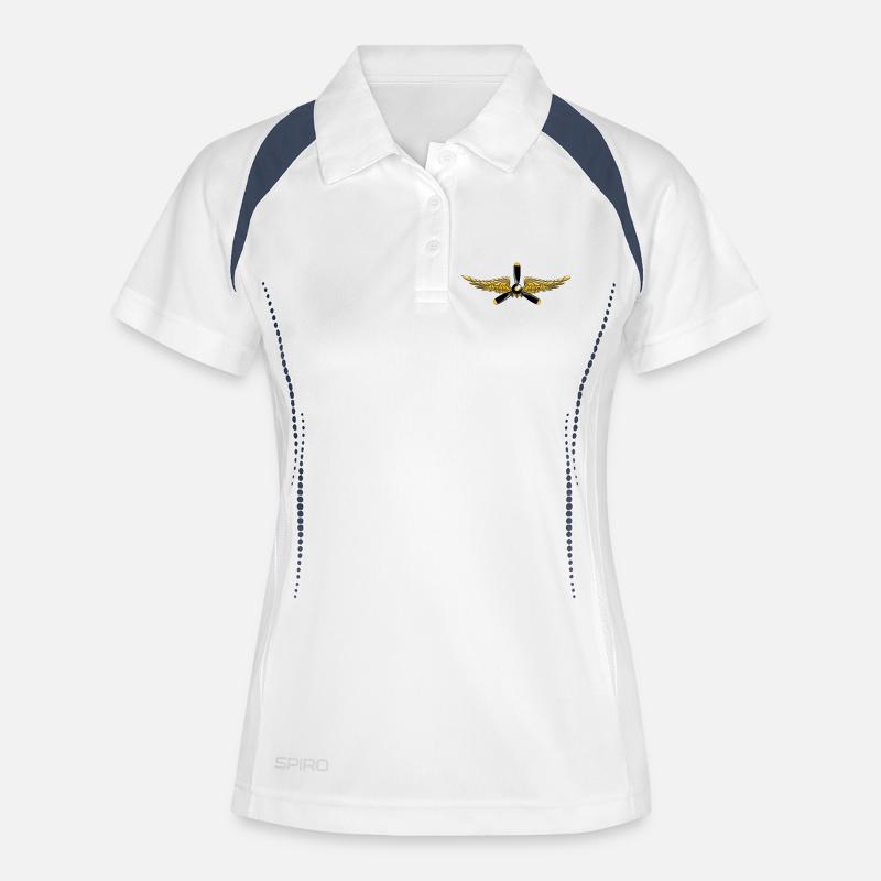Wings - Women's Polo breathable - white/navy