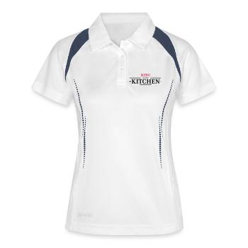 Roi de la cuisine - Polo respirant Femme - blanc/marine - Devant