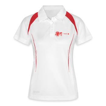 Rock T-shirt - Women's Polo breathable - white/navy - Front