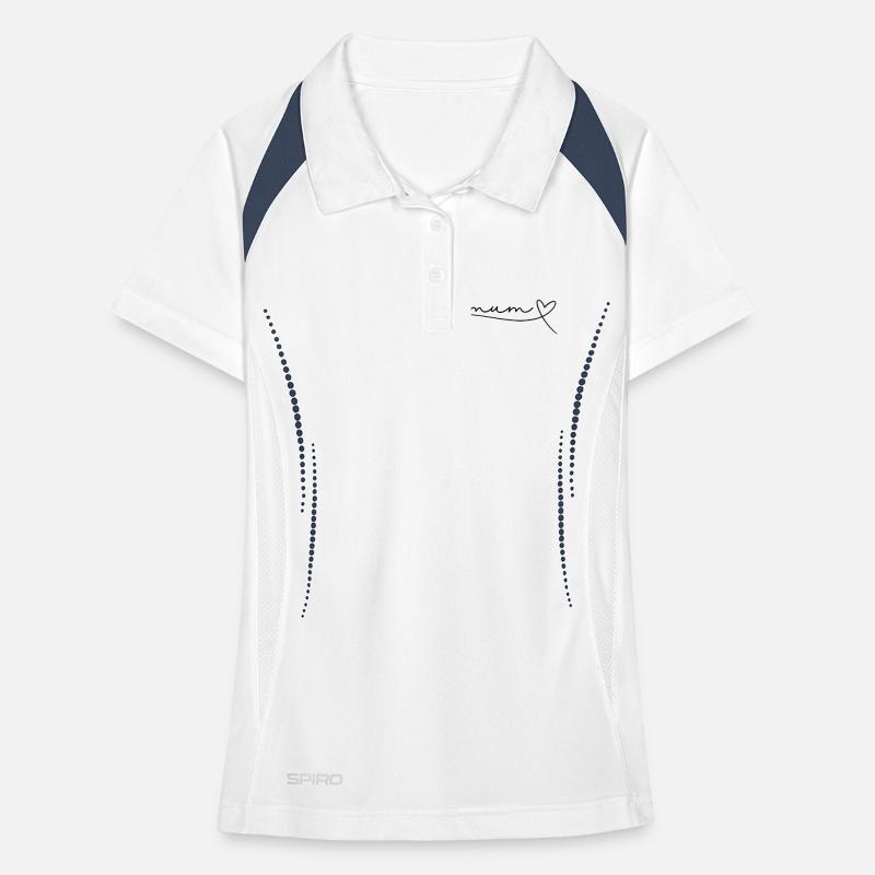 Mum Mom Mama Mutter Geschenk Muttertag, Herz Frauen Polo atmungsaktiv