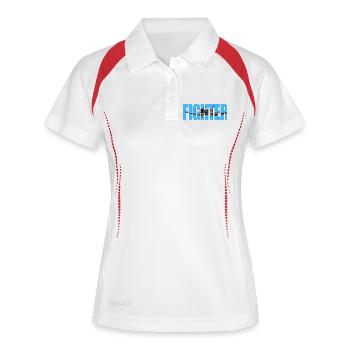 Chasseur F4U Corsair - Polo respirant Femme - blanc/marine - Devant