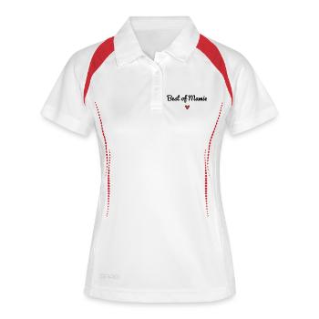 OMA. MUTTERTAG. ALLES GUTE ZUM GEBURTSTAG OMA. ICH LIEBE DICH - Frauen Polo atmungsaktiv - Weiß/Navy - Vorne