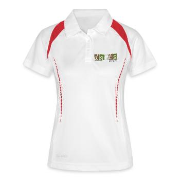 Dart,Darts Natur - Frauen Polo atmungsaktiv - Weiß/Navy - Vorne