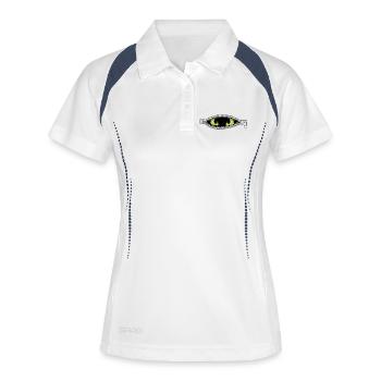 Monster in mir - Frauen Polo atmungsaktiv - Weiß/Navy - Vorne