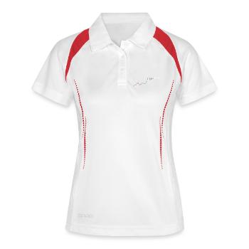 Pulse Chart Heartbeat Finance - Women's Polo breathable - white/navy - Front