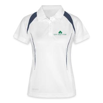 Kiss Me Im Irish - Women's Polo breathable - white/navy - Front