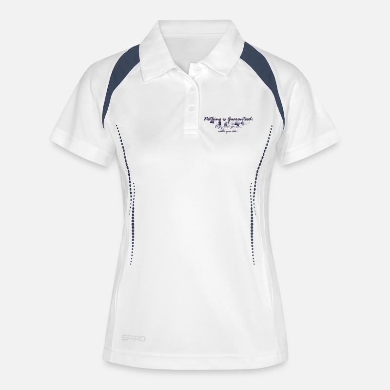 Nothing is guaranteed - Women's Polo breathable - white/navy