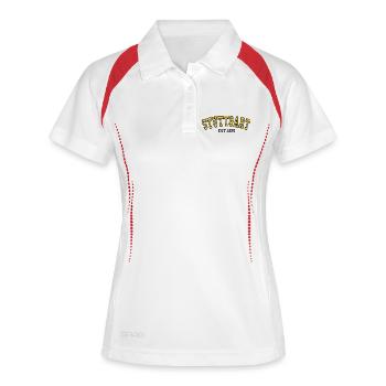 Stuttgart Est. 1975 - Polo respirant Femme - blanc/marine - Devant