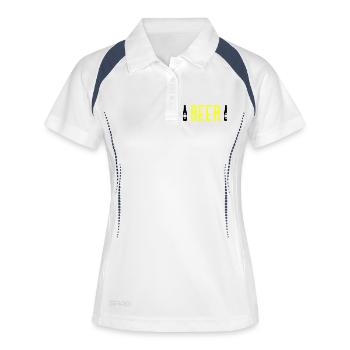 Beer - Women's Polo breathable - white/navy - Front