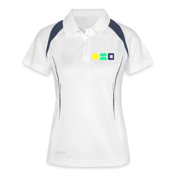 Solar power makes you independent and protects the climate! - Women's Polo breathable - white/navy - Front