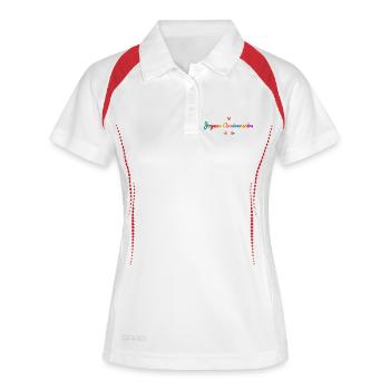 10. 10 YEARS. 10th ANNIVERSARY. 10 YEAR ANNIVERSARY. - Women's Polo breathable - white/navy - Front