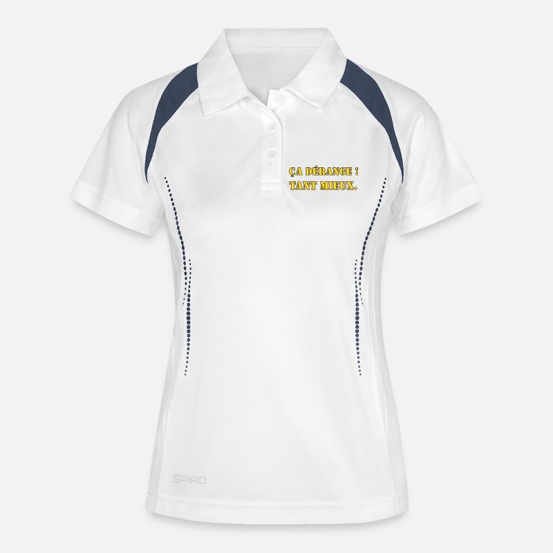 DOES IT DISTURB? GOOD. - Women's Polo breathable - white/navy