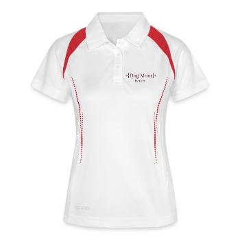 Dog Mom Forever T-Shirt – Unconditional Love - Women's Polo breathable - white/navy - Front