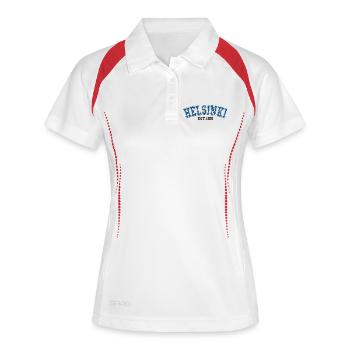 Helsinki Est. 1976 - Women's Polo breathable - white/navy - Front