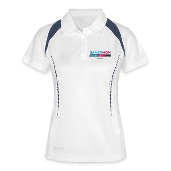 Baret de chargement Gamer Mom - Polo respirant Femme - blanc/marine - Devant