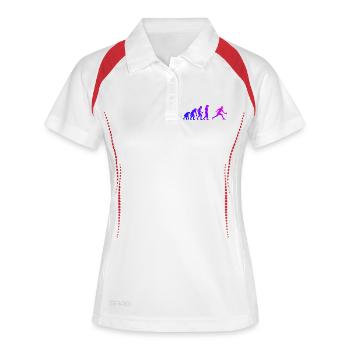Pickleball Player Design for Pickleball Match Fans - Women's Polo breathable - white/navy - Front