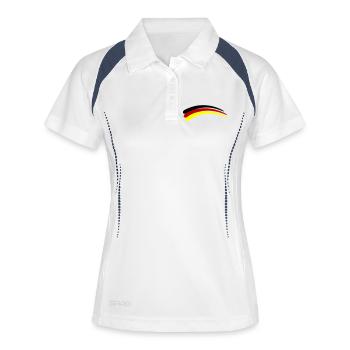 Germany Flag Line - Women's Polo breathable - white/navy - Front