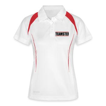 Teamster - Women's Polo breathable - white/navy - Front