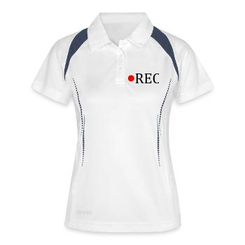 Rec - Frauen Polo atmungsaktiv - Weiß/Navy - Vorne