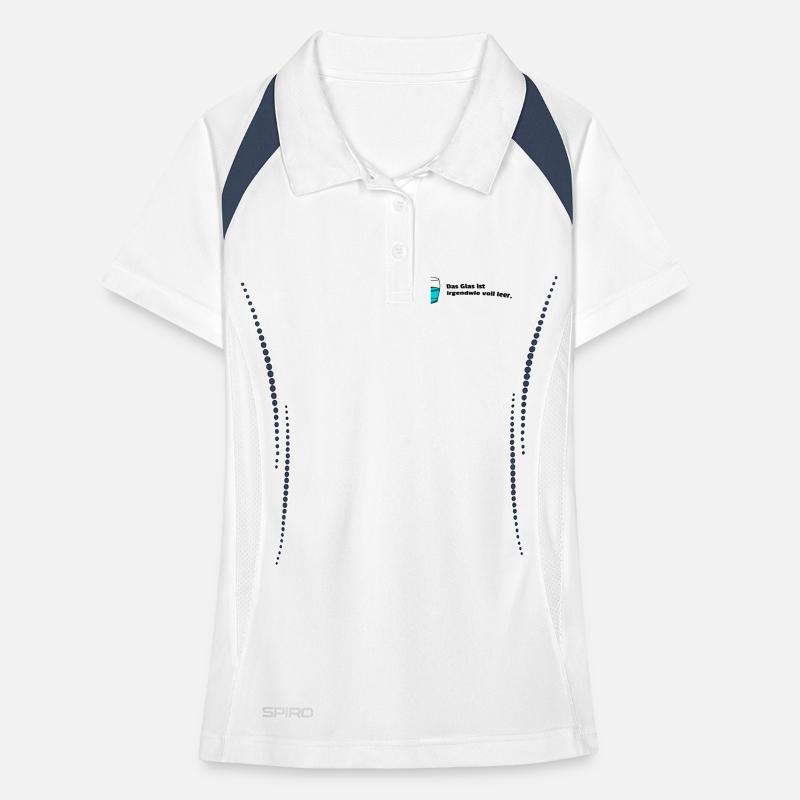 Glass fully empty Women's Polo breathable