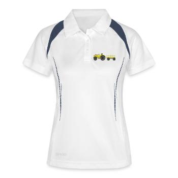 Farm tractor - Women's Polo breathable - white/navy - Front