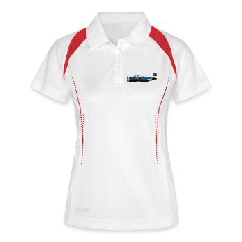 Pour être clair : Avenger - Polo respirant Femme - blanc/marine - Devant