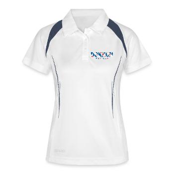 Dokkum Friesland Fryslan Flag Shirt, Hoodie, Bag - Women's Polo breathable - white/navy - Front