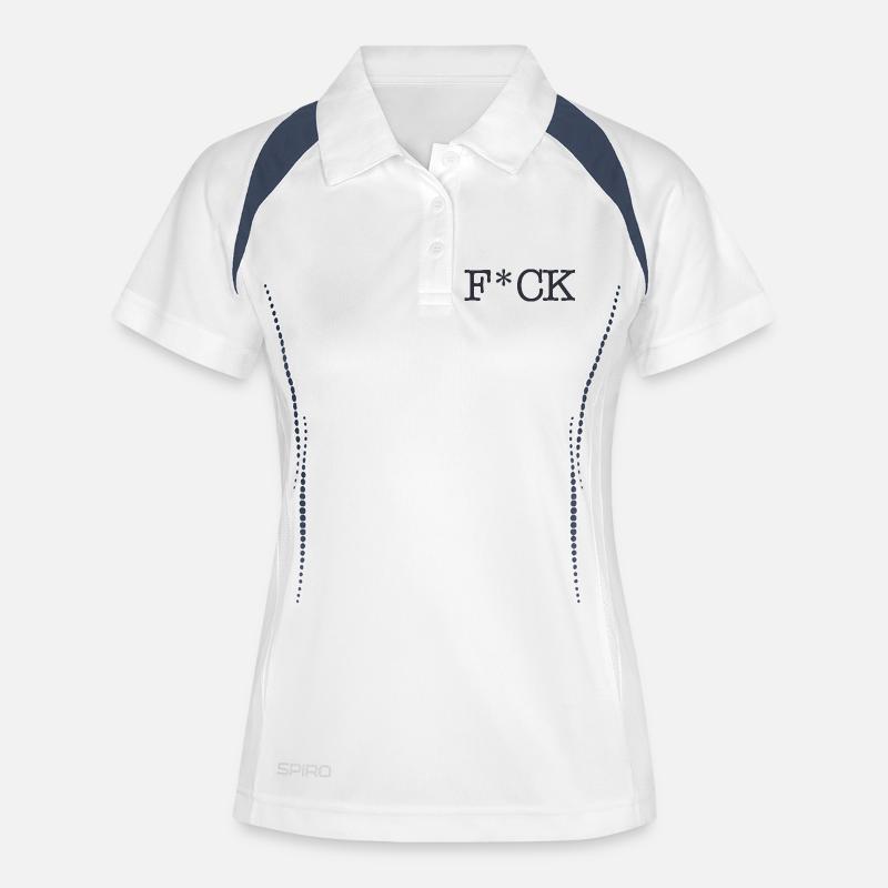 F_CK_Black - Women's Polo breathable - white/navy