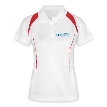 ARCHITECT - Frauen Polo atmungsaktiv - Weiß/Navy - Vorne