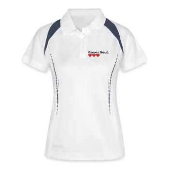 Gamer Soul - Women's Polo breathable - white/navy - Front