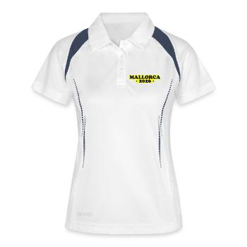 Majorque 2026 - Polo respirant Femme - blanc/marine - Devant