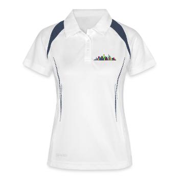 Nagoya City Skyline Castle TV Tower Art - Women's Polo breathable - white/navy - Front