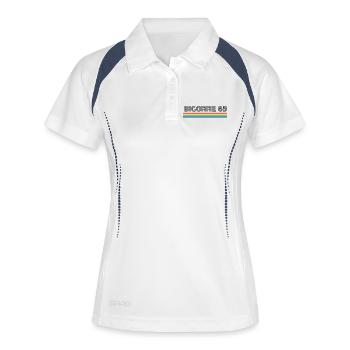 Bigorre 65 T-Shirt Cadeau Humour - Polo respirant Femme - blanc/marine - Devant