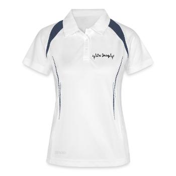 Bus driver ECG - Women's Polo breathable - white/navy - Front