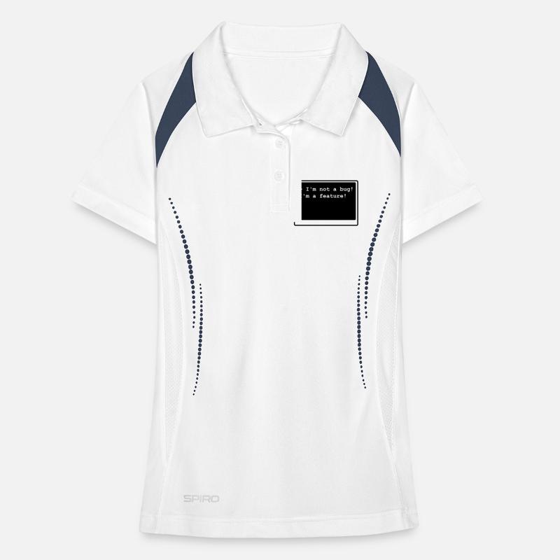 I'm not a bug! I'm a feature! (transparent) Women's Polo breathable