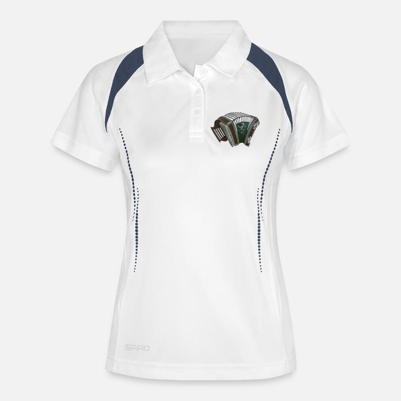 Styrian Harmonica - Styria | ZiachON! - Women's Polo breathable - white/navy