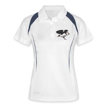 Puffin - Women's Polo breathable - white/navy - Front