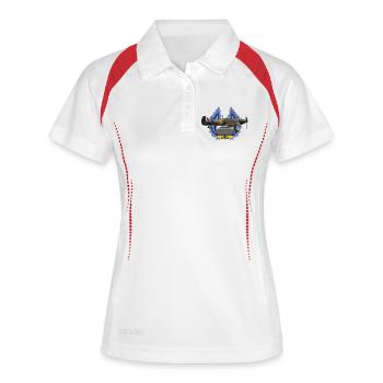 Hurricane - Frauen Polo atmungsaktiv - Weiß/Navy - Vorne
